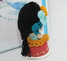 🎨 Amigurumi Frida Kahlo – Hecho a Mano