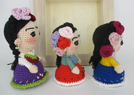 🎨 Amigurumi Frida Kahlo – Hecho a Mano