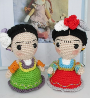 🎨 Amigurumi Frida Kahlo – Hecho a Mano
