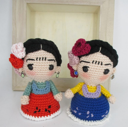 🎨 Amigurumi Frida Kahlo – Hecho a Mano