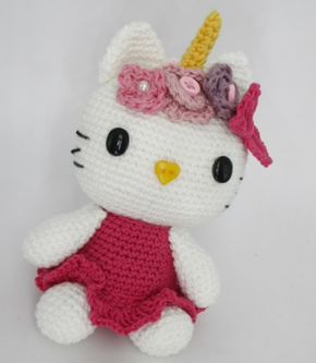 🐱🦄 Hello Kitty Unicornio – Amigurumi Hecho a Mano