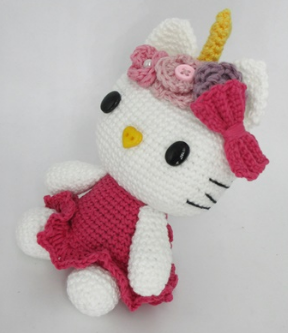 🐱🦄 Hello Kitty Unicornio – Amigurumi Hecho a Mano