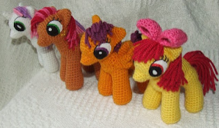 🐴 Ponis Cutie Mark Crusaders – Amigurumi Hecho a Mano