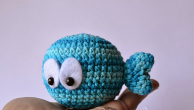 🐟 Pececillo Azul – Amigurumi Hecho a Mano