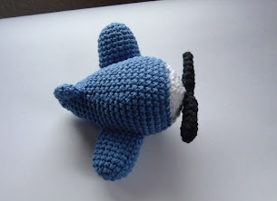 ✈️ Avión Azul – Amigurumi Hecho a Mano