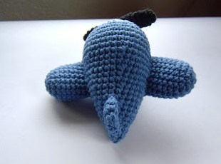 ✈️ Avión Azul – Amigurumi Hecho a Mano