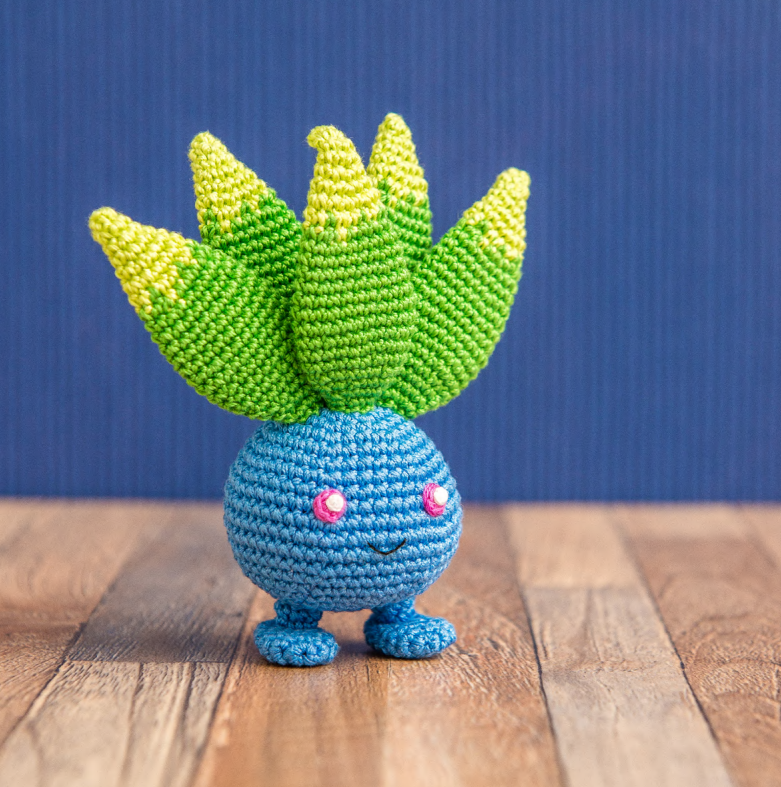 🌱 Oddish Pokémon – Amigurumi Hecho a Mano