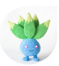 🌱 Oddish Pokémon – Amigurumi Hecho a Mano