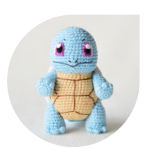 🐢 Squirtle Pokémon – Amigurumi Hecho a Mano