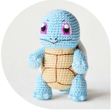 🐢 Squirtle Pokémon – Amigurumi Hecho a Mano