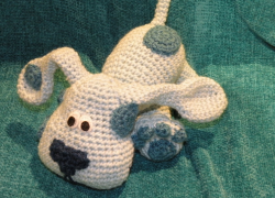 🐾 Amigurumi Perrito Azul – Hecho a Mano