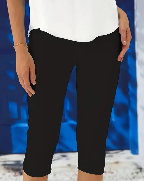 🖤 Pantalón Deportivo Ajustado 3/4
