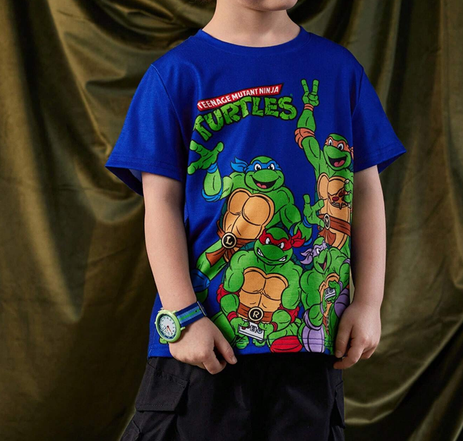 🐢 Camiseta Infantil – Teenage Mutant Ninja Turtle