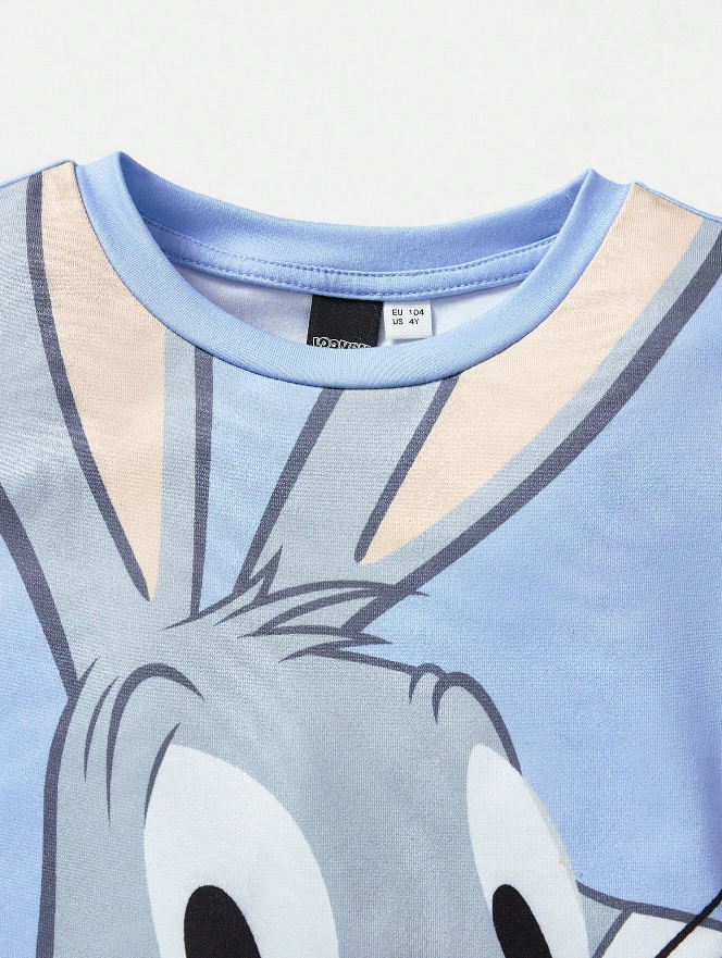 🐰 Conjunto Infantil – Bugs Bunny x Looney Tune