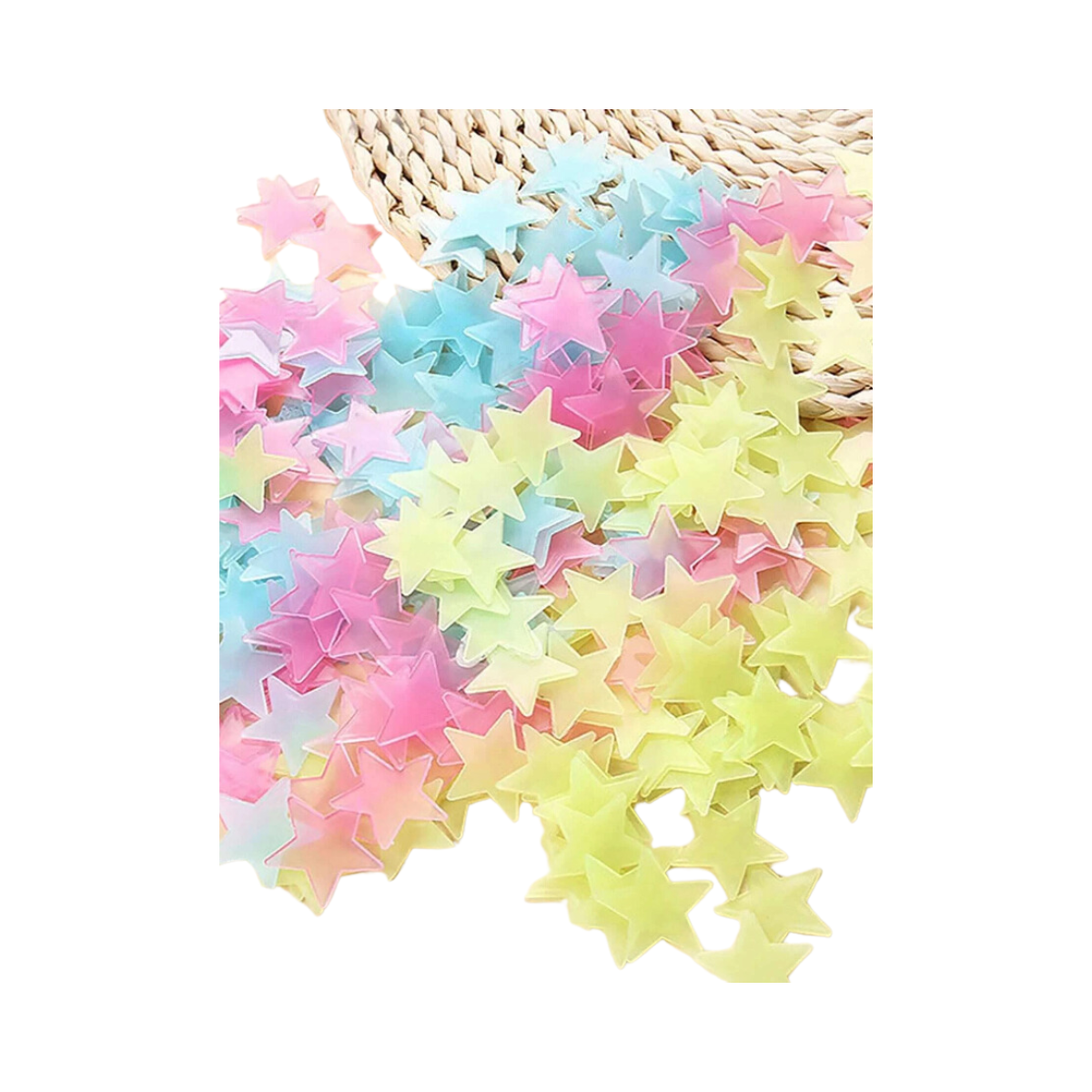 Adhesivos Decorativos Fluorescentes en Forma de Estrellas