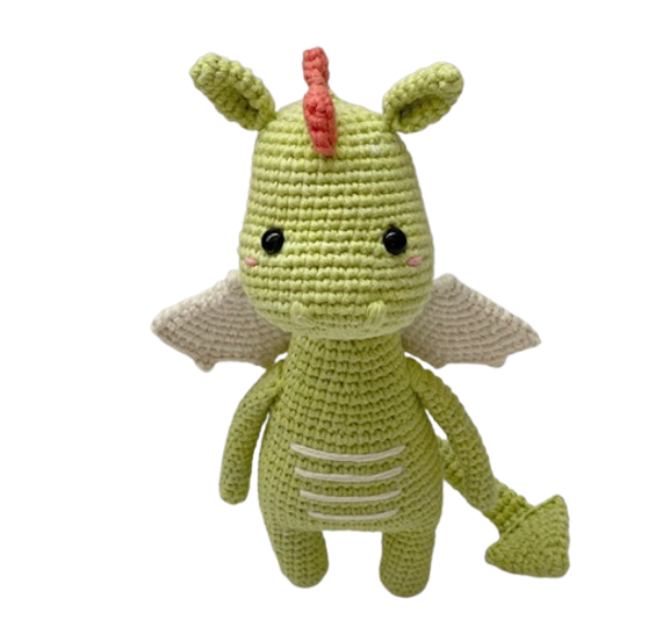 🐉💚 Dragón Guardián Verde – Amigurumi Hecho a Mano