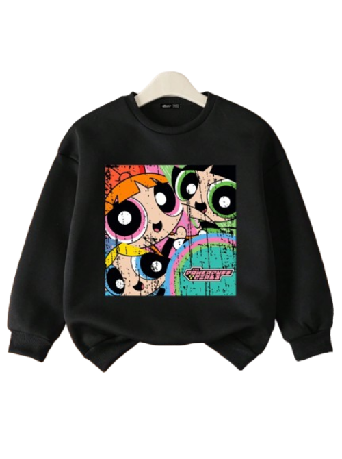 💥 Sudadera Infantil – Powerpuff Retro