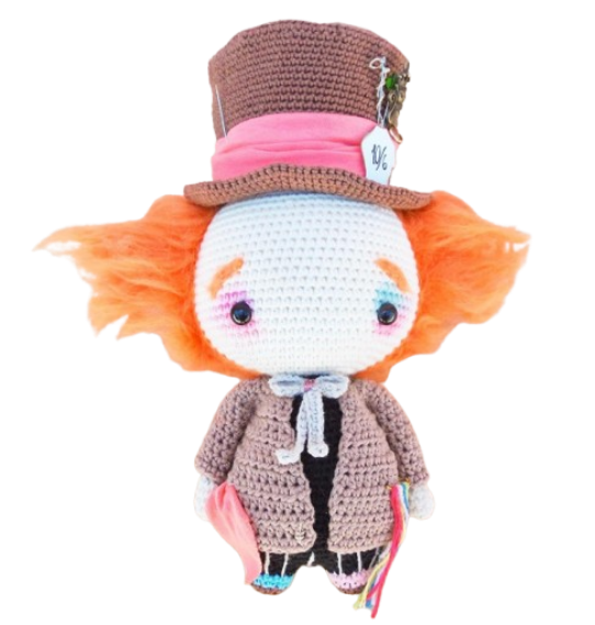 🎩 Sombrerero Loco – Amigurumi Hecho a Mano