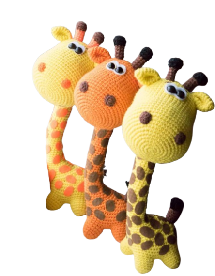 🦒 Jirafa Larga Amarilla – Amigurumi Hecho a Mano