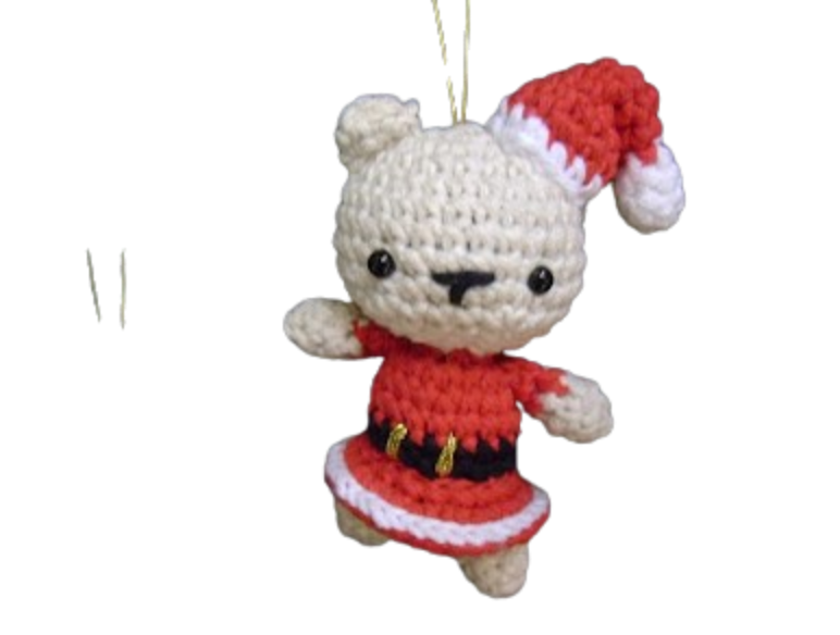 🎄🧸 Osito Navideño – Amigurumi Hecho a Mano