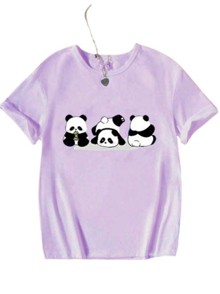 🐼 Camiseta Infantil – Pandas Veraniego
