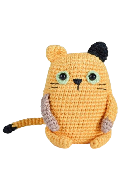 🐾💛 Gatito Mostaza – Amigurumi Hecho a Mano