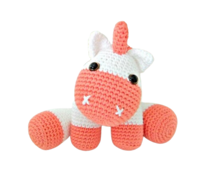 🐴 Caballito Coral – Amigurumi Hecho a Mano