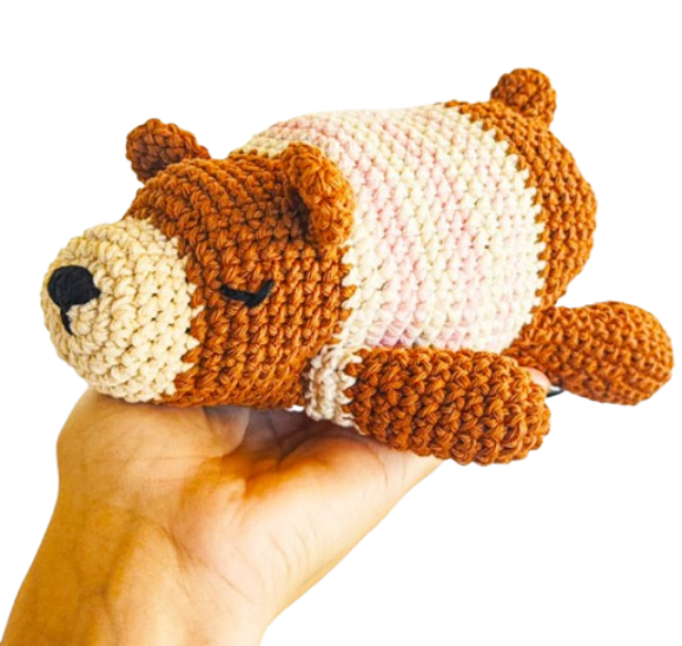 🐻💤 Osito Dormilón – Amigurumi Hecho a Mano