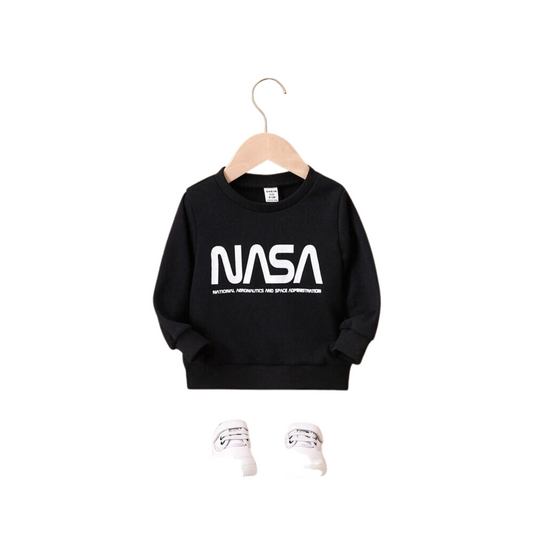 Sudadera Negra NASA para Niños