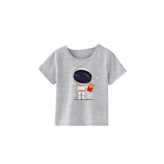 👕 Polera Infantil Astronauta &amp; Papas Fritas