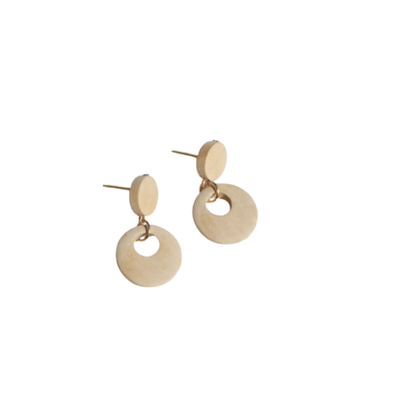 🟡 Pendientes Geométricos – Minimalismo Dorado