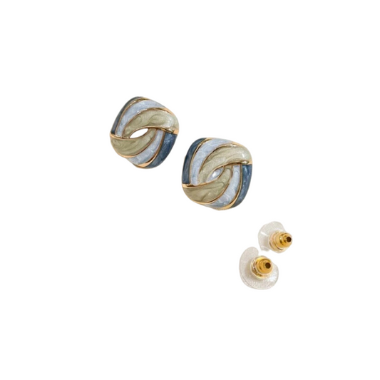 Pendientes de Textura Turquesa