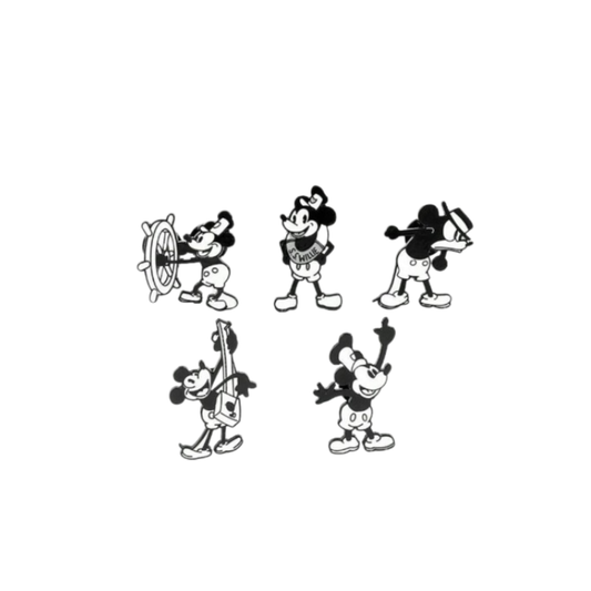 🎩 Broches Mickey Vintage – Estilo Dulce & Diseño Coleccionable