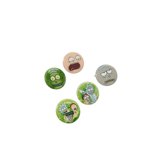 🌀 Broche Rick & Morty – Diseño Circular & Estilo Fantasía