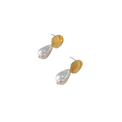 Pendientes de Perlas en Blanco