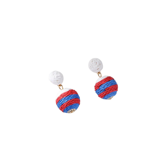 Pendientes de Paja Multicolor