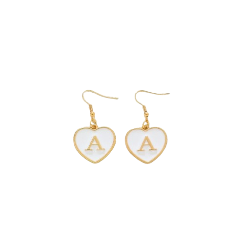 Pendientes de Corazón con Inicial