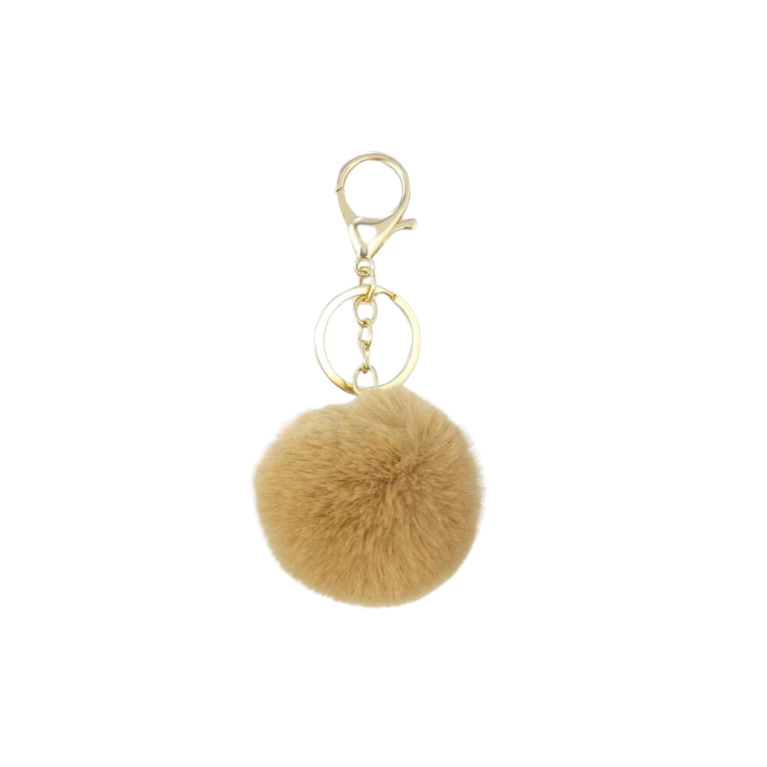 Llavero de Pompón Varios Colores