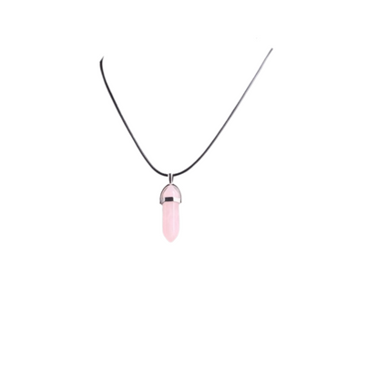 🔷 Collar Geométrico para Hombre – Diseño Minimalista & Cristal de Vidrio