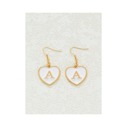 Pendientes de Corazón con Inicial
