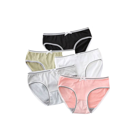 Bragas de Algodón Lisas en Colores Variados