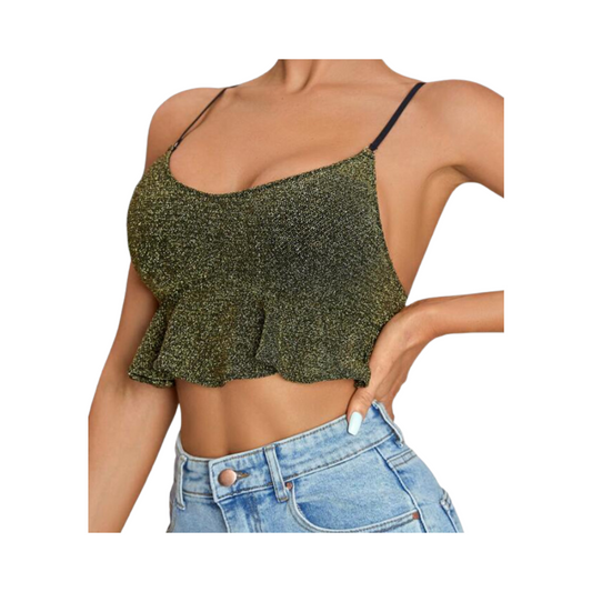 Top con Tirantes en Bronce