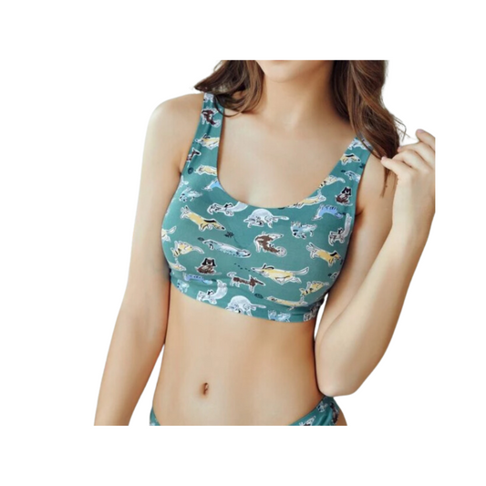 Sujetador Floral Casual
