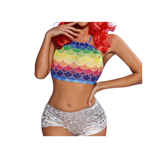 Set Multicolor de Estampado Escamas - 2 Piezas