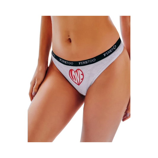 Tanga Gris Claro con Estilo Casual y Cómodo