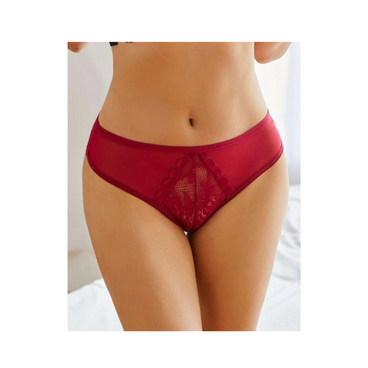 Tanga Burdeos con Transparencias - Elegancia y Sensualidad