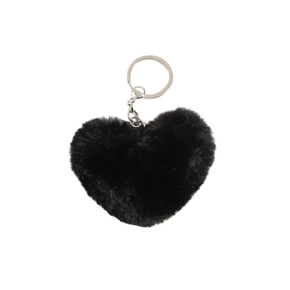 Llavero con Corazón de Felpa