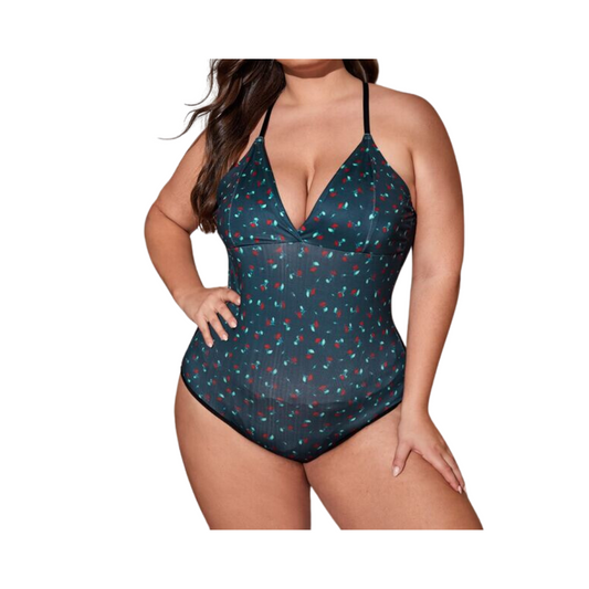 Body Floral de Margarita - Azul Marino