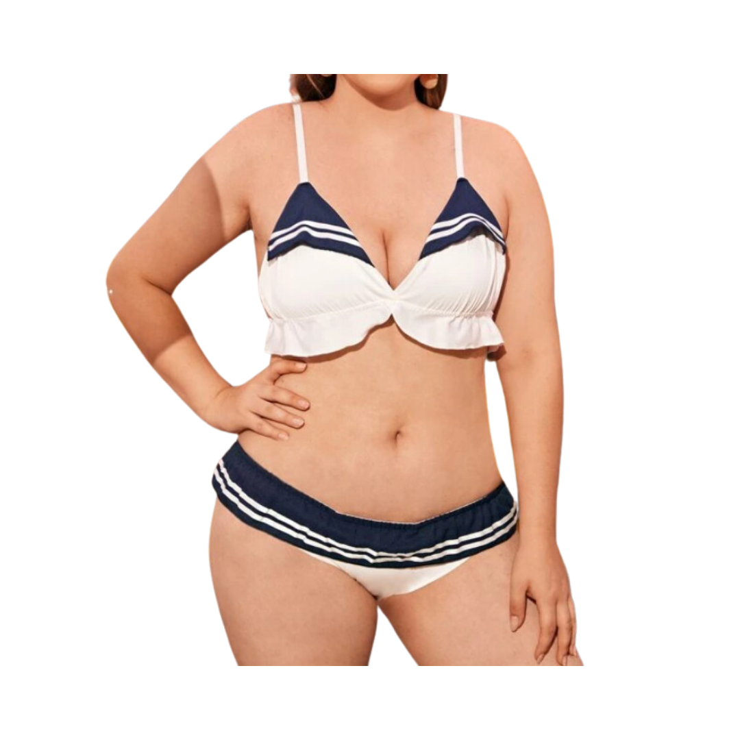 Set de Lencería Marinera - Azul y Blanco