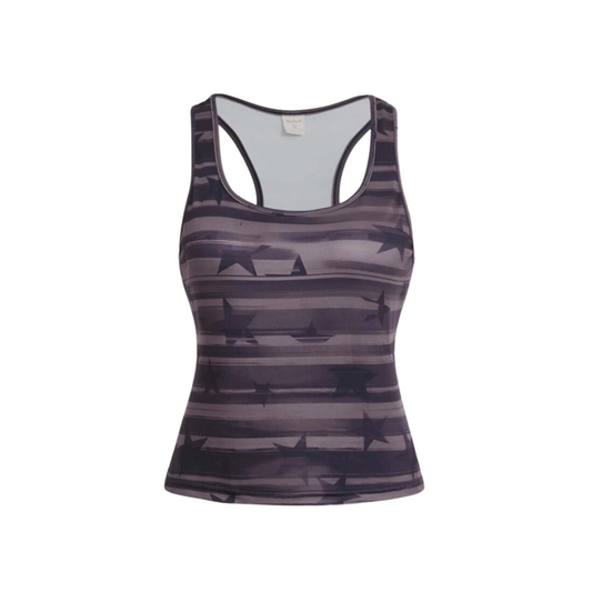 Top Crop con Estampado Geométrico - Multicolor